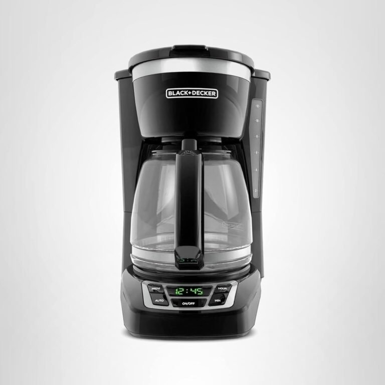 BLACK+DECKER 12-Cup Digital Coffee Maker | Programmable | Washable Basket Filter