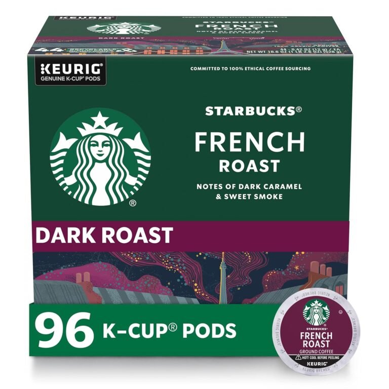 Starbucks K-Cup Coffee Pods | Dark Roast Hot or Iced Coffee | French Roast | 96 Keurig Pods